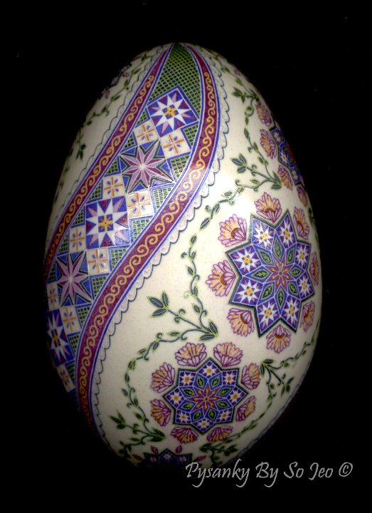 Ring Around The Rosie Ukrainian Easter Egg Pysanky By So Jeo